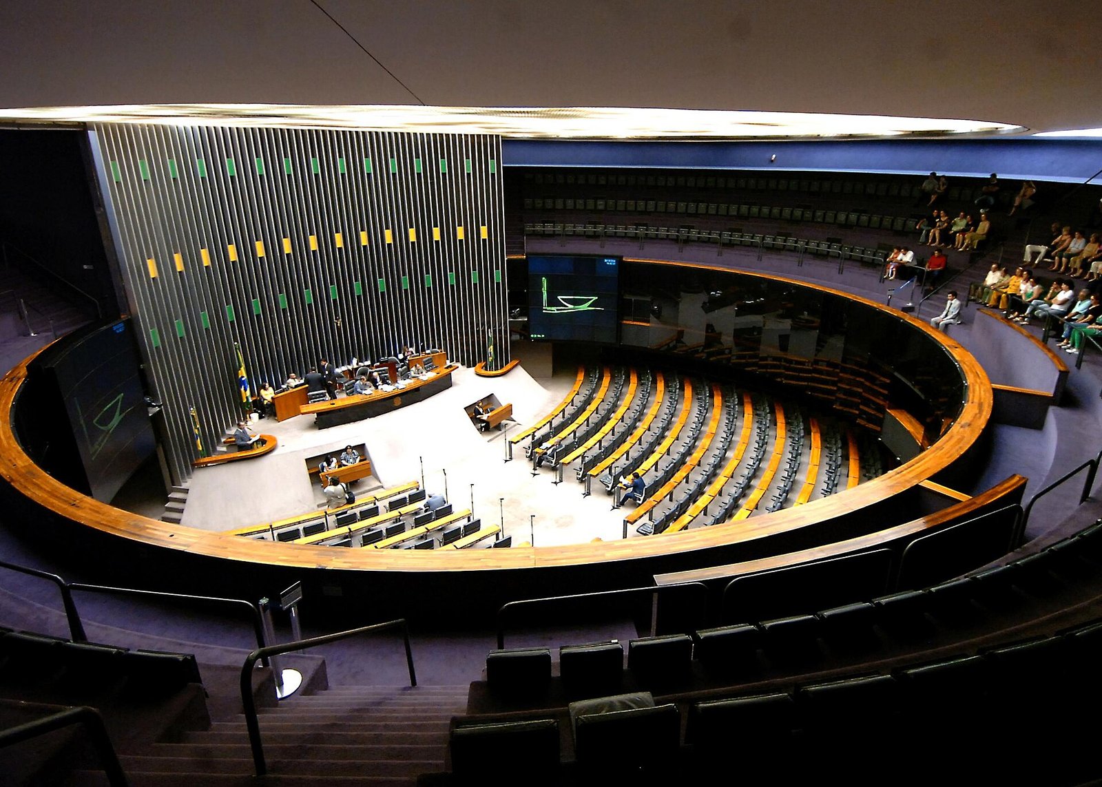 Vista ampla do plenário Ulysses Guimarães, da Câmara dos Deputados, em Brasília