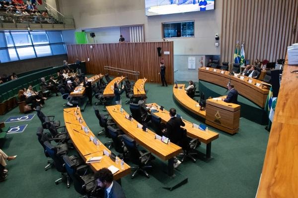 Plenário da Câmara Legislativa do Distrito Federal durante sessão