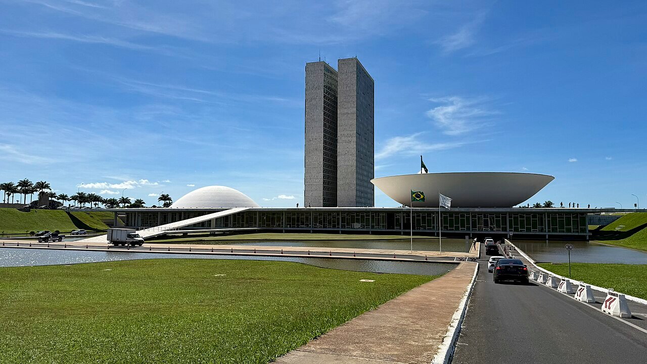Fachada do Palácio do Congresso Nacional, em Brasília, sede do Senado Federal