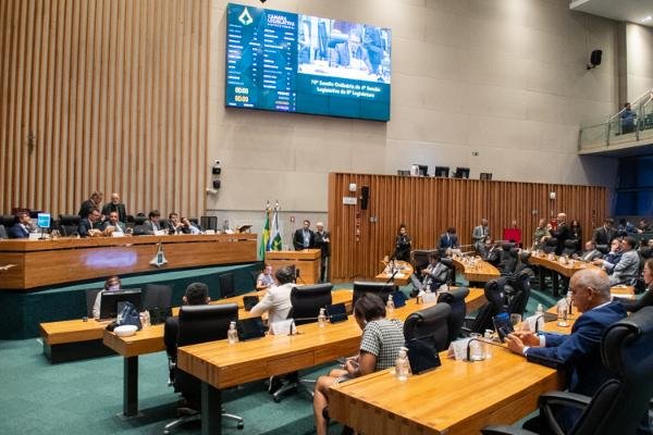 Plenário da Câmara Legislativa do Distrito Federal durante sessão ordinária