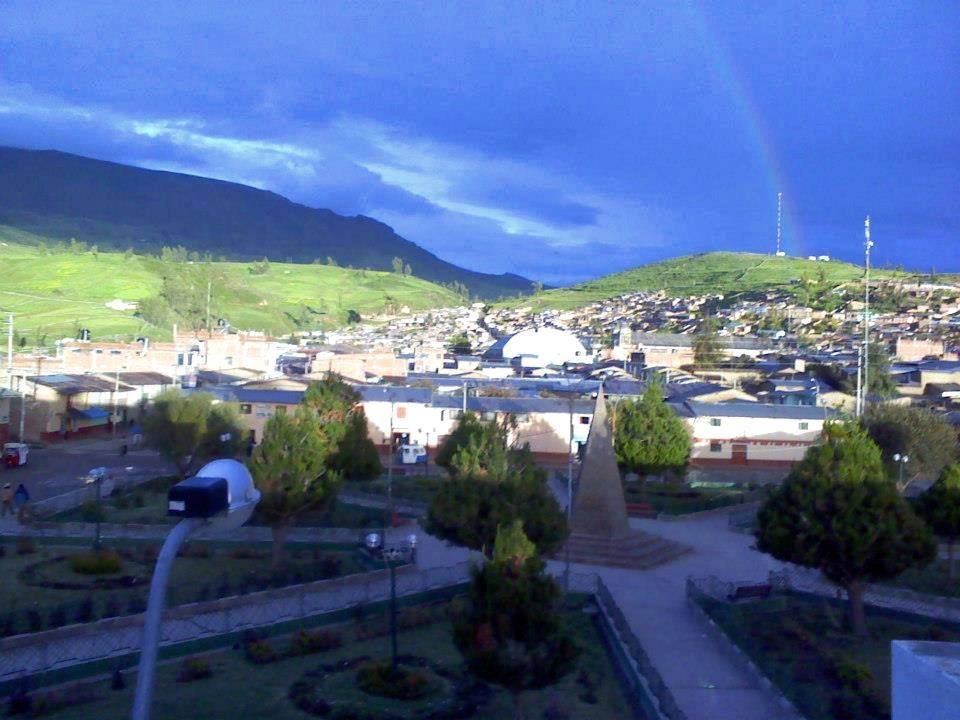 Vista da cidade de Coracora, na região de Ayacucho, no sul do Peru