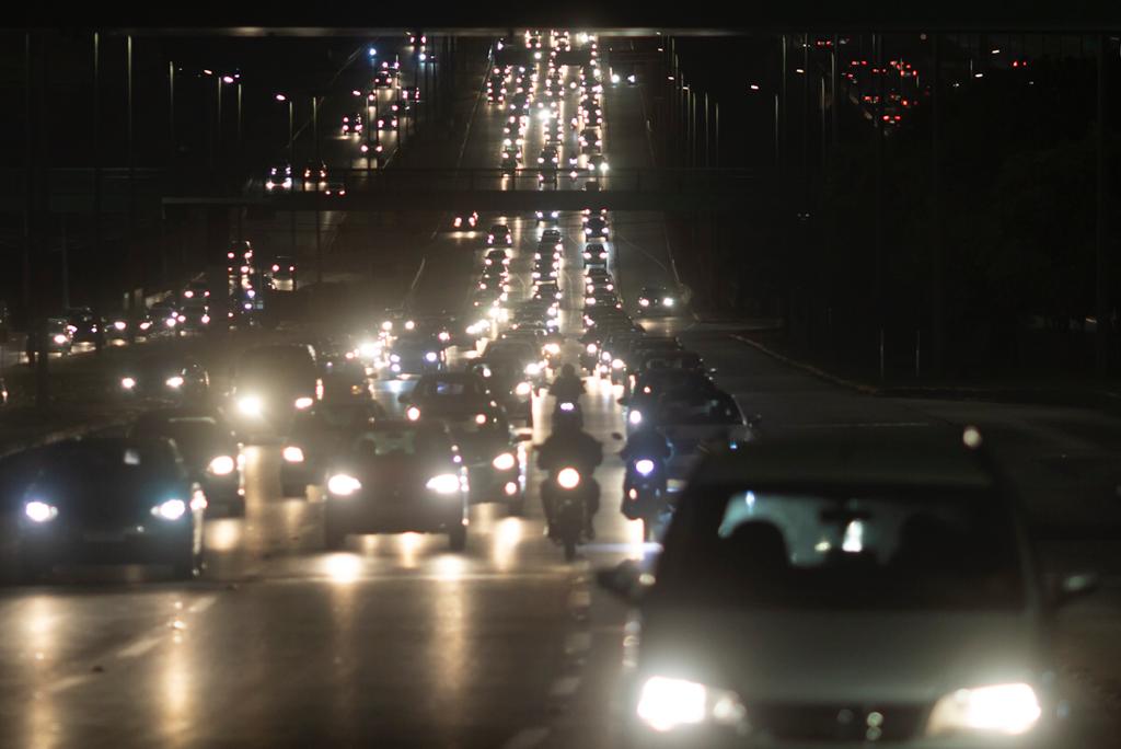 Trânsito caótico nas obras das vias do DF